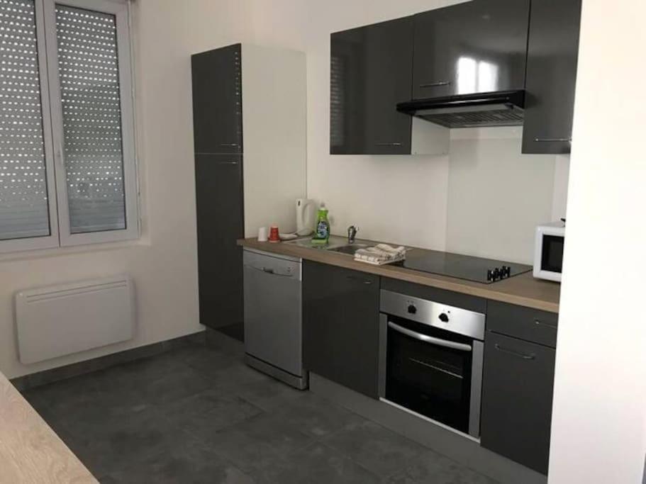 Appartement 10 pers face gare SNCF Appart Hotel le Cygne A Bourges Esterno foto